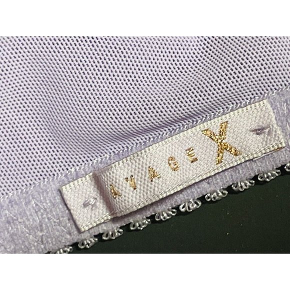 Savage X Fenty Flocked Logo Unlined Bra Women's 38B Lingerie By Rihanna - Picture 5 of 16